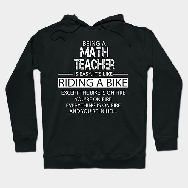 Math Teacher Hoodie by UtDesigner